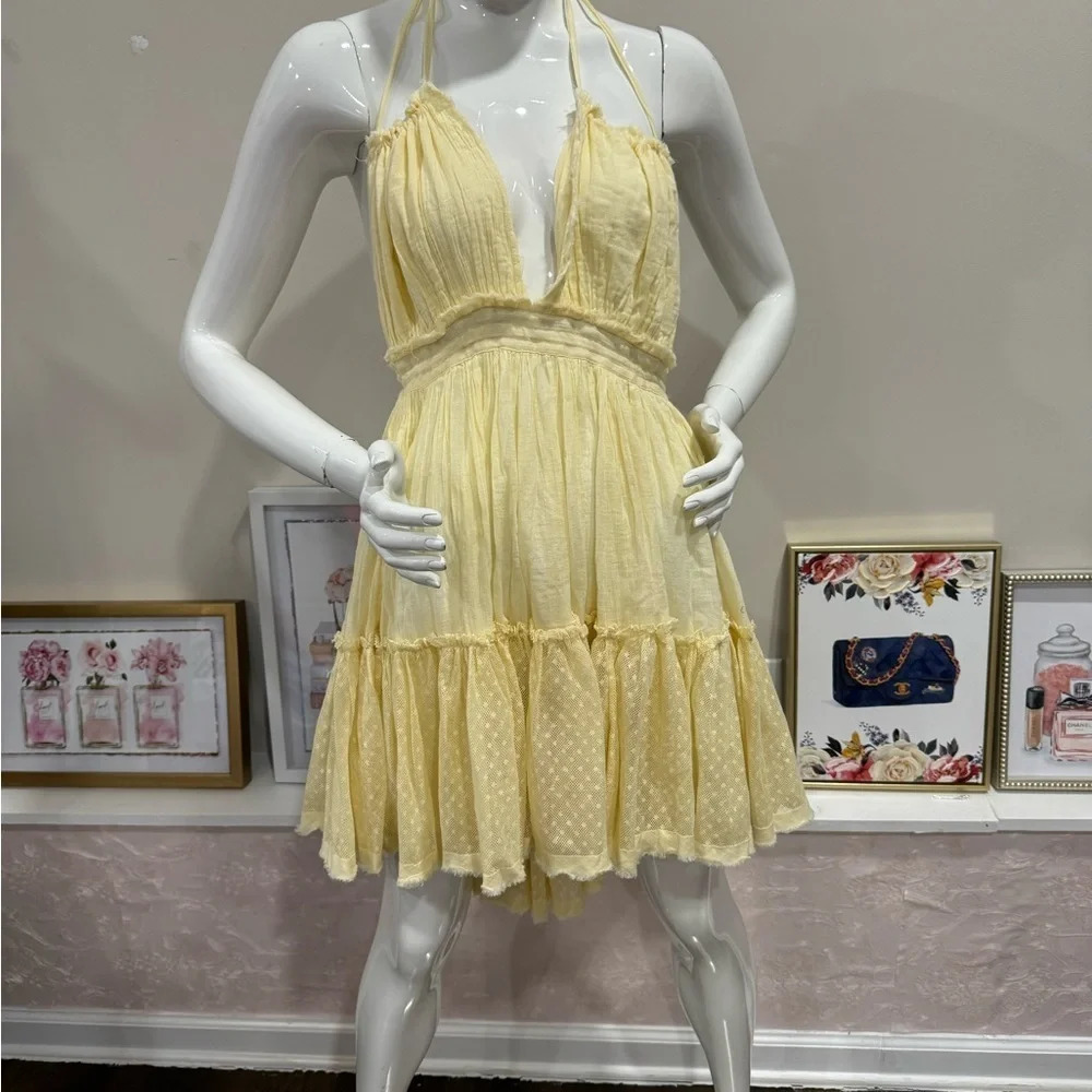 NWOT FREE PEOPLE Robe courte 100 Degree Sz : L - Picture 6 of 12